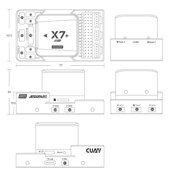 X7+ pro pinouts